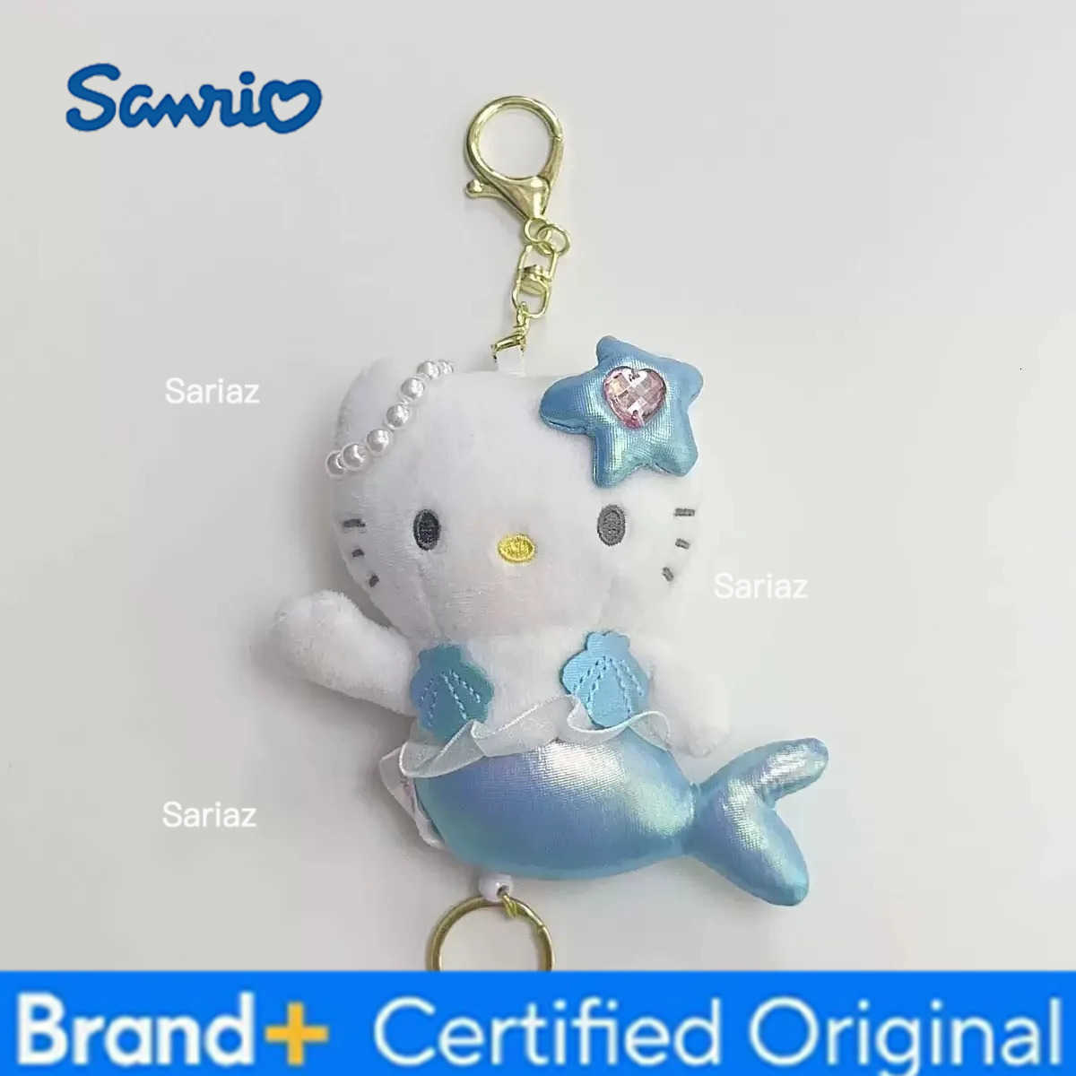 Sanrio Kawaii Long Legs Heiseic Hello Kitty nic Plush Keychain Flower Fairy Mermaid Cartoon Doll Toy Backpack Pendant girl gift H251225