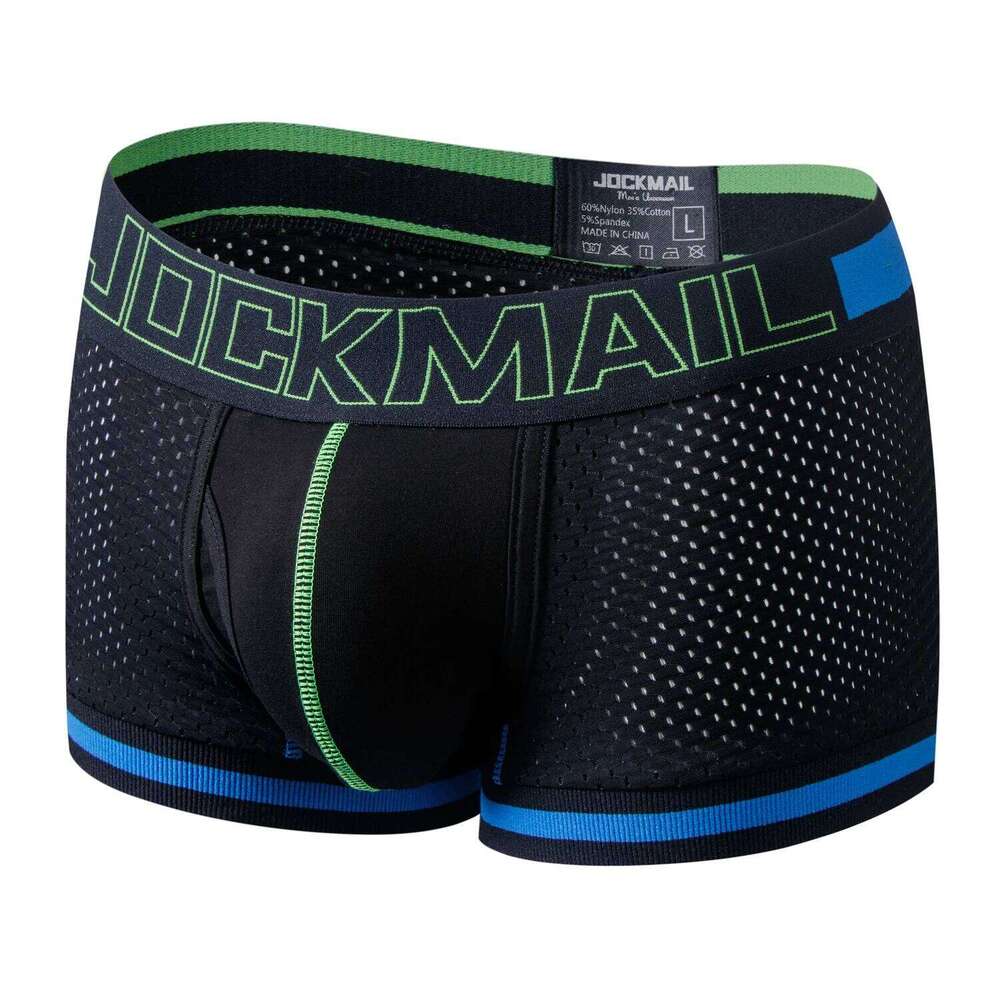 Underwear Breathable Mesh Boxer Brief Male Underpants Sexy Panties Mens Bodysuit Trunks PantQuick Dry Sports Fitness X251225