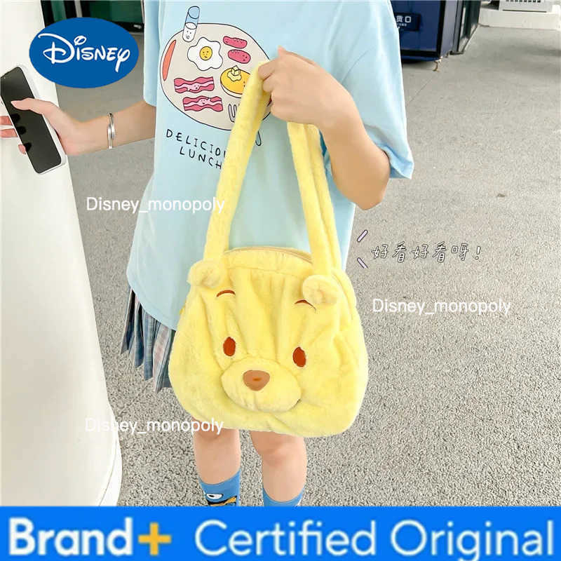 Disney Winnie The Pooh Shoulder Bags Cartoon Cute High Capacity Bag Funny Shopping Bag Handbag Party Child Birthday Gift H251225