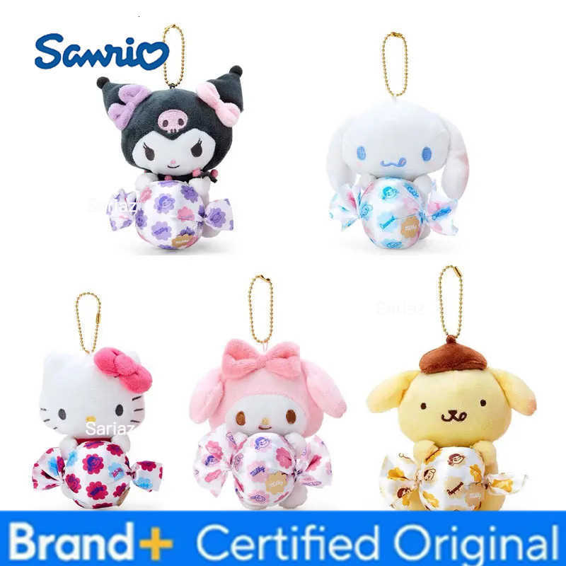 Sanrio joint name Lollipop Kuromi Melody Cinnamoroll Hellokitty Purin Plush Pendant Kawaii Cartoon Stuffed Bag Backpack Keychain H251225