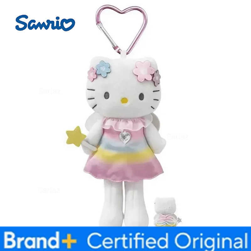 Sanrio 16cm Long legs Fashion Hello Kitty Plush Toy Anime Stuffed Animals Keychains Small Pendant Backpack Hangings For Kids H251225
