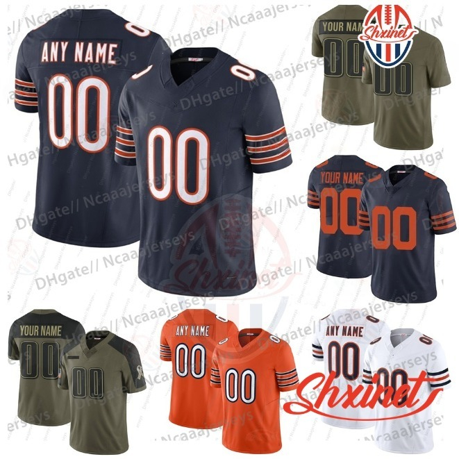 18 Caleb Williams 2025 Salute Football Jerseys Payton Urlacher Loveland Odunze Moore Bagent Singletary Kmet Hester McMichael Ditka McMahon Monangai