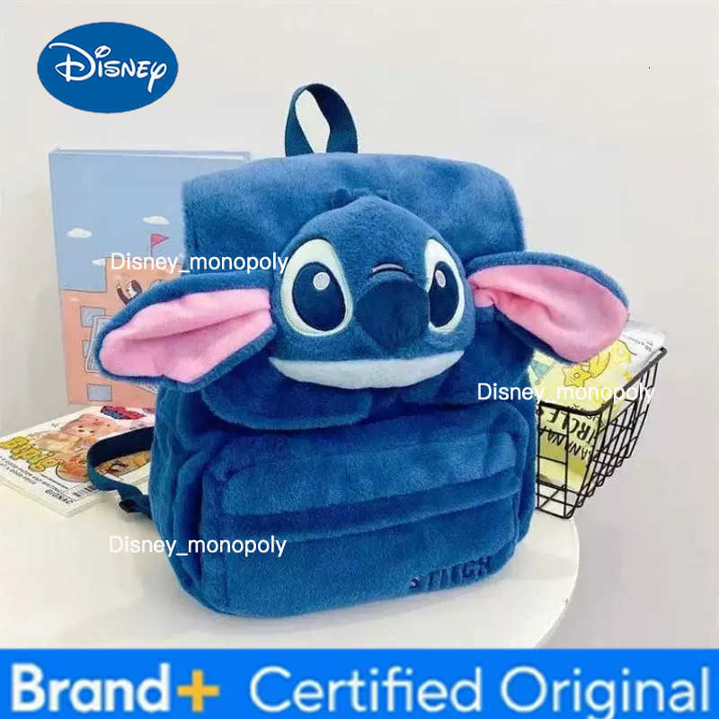 Disney Genuine Stitch Plush Toy Anime Lilo Stitch Stuffed Toys Kawaii Cartoon Cute backpack Doll Bag Toys Kids Birthday Gift H251225