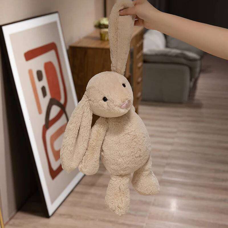 Cute Lop Rabbit Plush Toy Soft Stuffed Long Ears Bunny Doll Funny Baby's Sleeping Companion Delicate Home Decoration Kids Gifts X251225