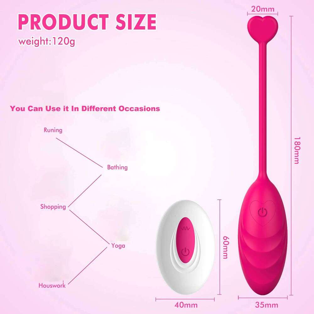 Female Vibrating Egg Dildo G-Spot Orgasm Vibrator 10 Modes Clitoris Massager Adult Sex Toys for Women Couple with Remote Control 25L1225