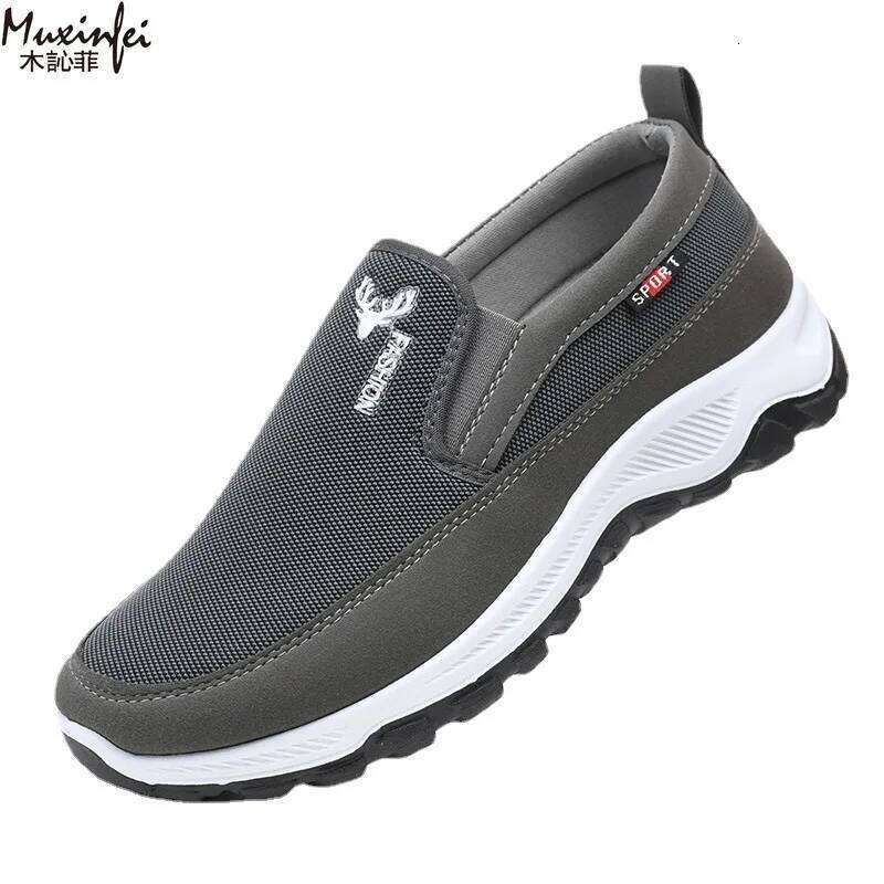 Men Running Sneakers Breathable Orthopedic Travel Plimsolls Slip On Comfortable for Outdoor Activity Hiking Walking X251225