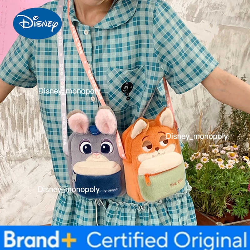 Disney Zootopia Plush Crossbody Bag Nick Wilde Judith Laverne Hopps Stylish Cartoon Cute Shoulder Bag Birthday Christmas Gift H251225