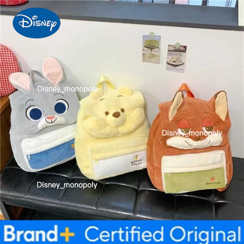 Disney 2026 New Cartoon Cute Zootopia Backpack for Women Judy Hopps and Nick Wilde Large Capacity Student School Bag H251225