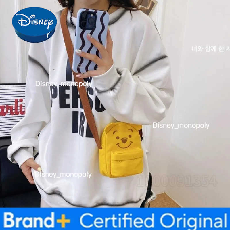 Disney Winnie The Pooh New Childrens Messenger Bag Cartoon Mini Childrens Shoulder Messenger Bag Fashion Canvas Childrens Bag H251225