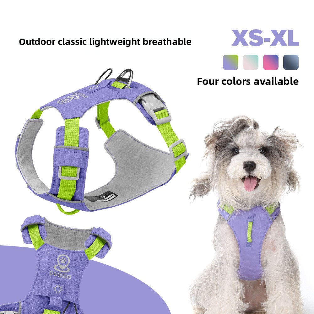 Lightweight Durable Water-resistant Pet Vest with Easy Adjustments for Active Outings