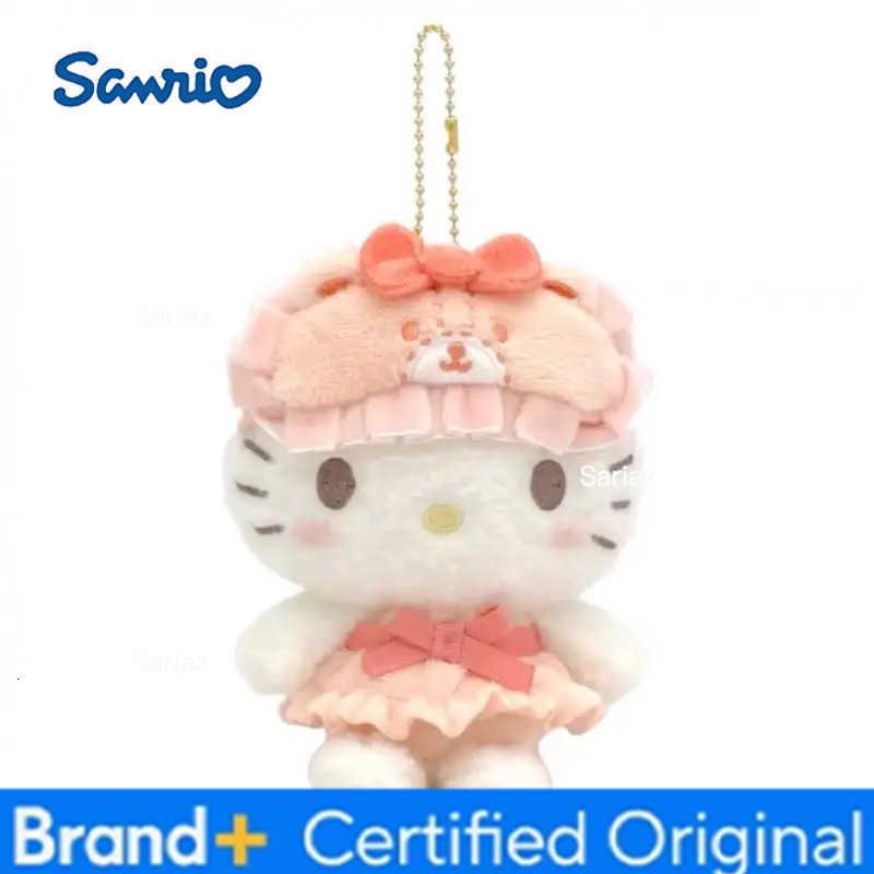 Sanrio 10Cm Cartoon Animation Hello Kitty Cinnamoroll Kuromi My Melody Eye Mask Plush Doll Keychain Kawaii Couple Backpack Pendant Gift H251225