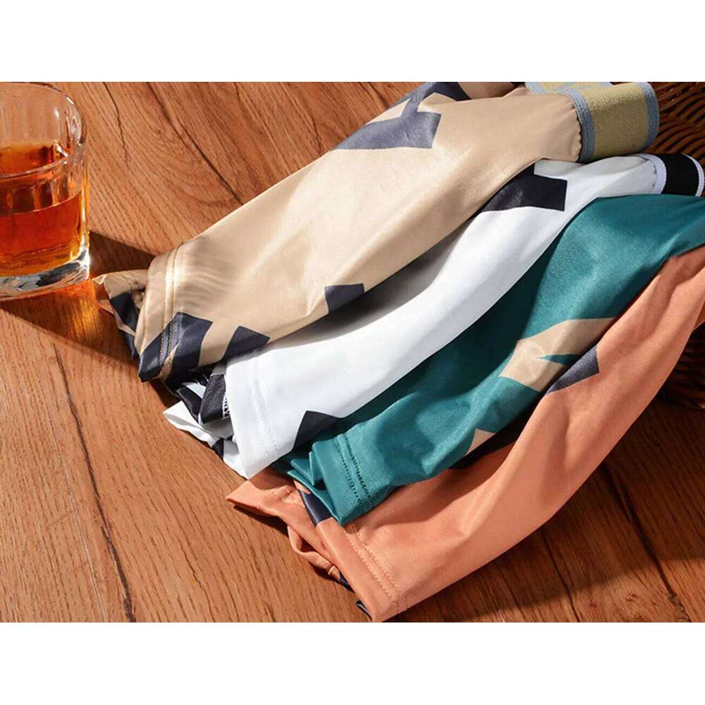 4 Pcs PantiesThin Underwear Quick Drying Breathable Shorts Ice Silk Underpants Fashion New Men's Boxer X251225