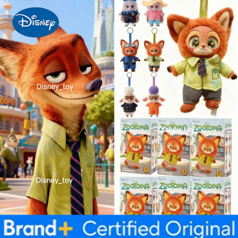 Disney Trendy Zootopia Collectible Vinyl Blind Box with Cute Cartoon Plush Toy Pendant Unisex Surprise Mystery Gift for AllAge H251225