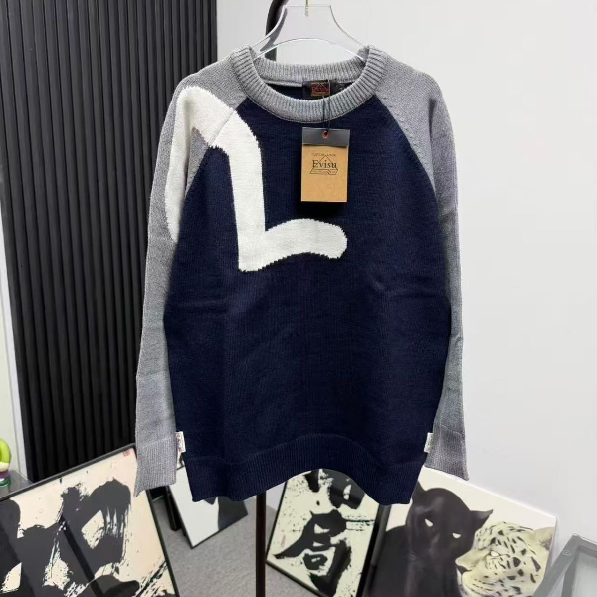 Three Labels Light Luxury Hot-Selling Autumn Winter New Loose Couple Knitted Sweater Simple Seagull Youth Trendy Style