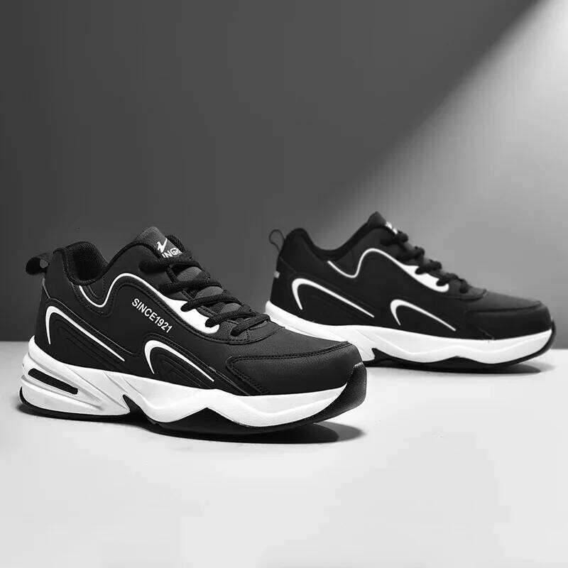 Men Sports Running Shoes Outdoor Walking Soft Casual Sneakers Fashion Designer Leather Sneaker Waterproof Men's Tennis Masculina X251225