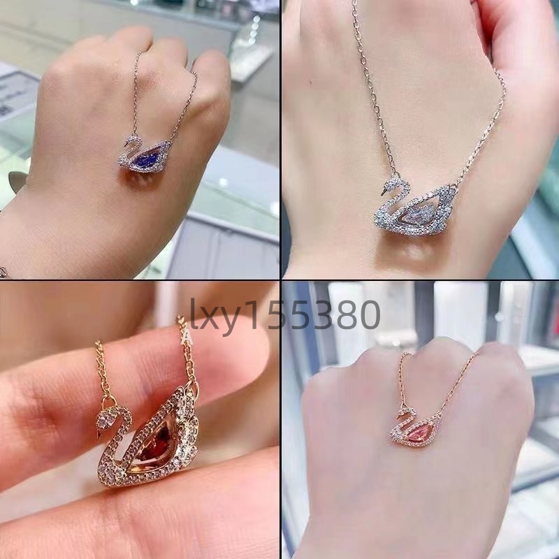 Necklace designer necklace swan necklace sparkling crystal+full diamond designer design popular women's jewelry holiday gift selection very nice