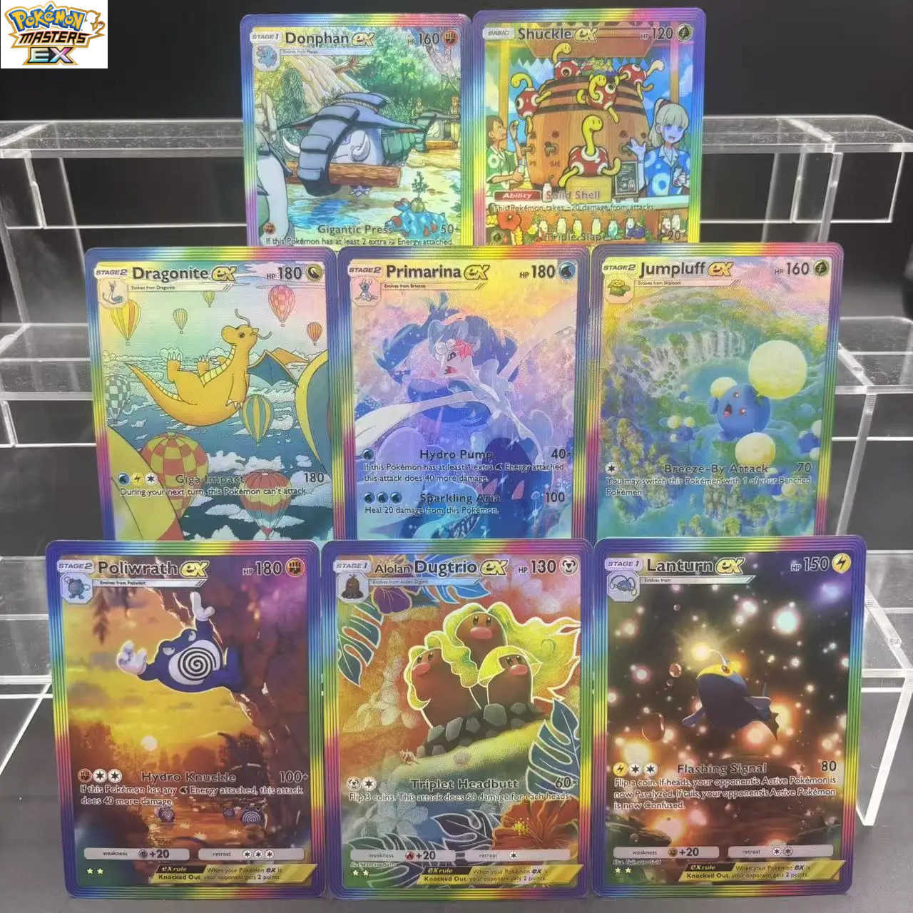 DIY TCG POCKET Collection Cards Shucklec Primarina Dragonite ex Self Made Single Card Classic Game Anime Card Gift Toy L251225GZWN