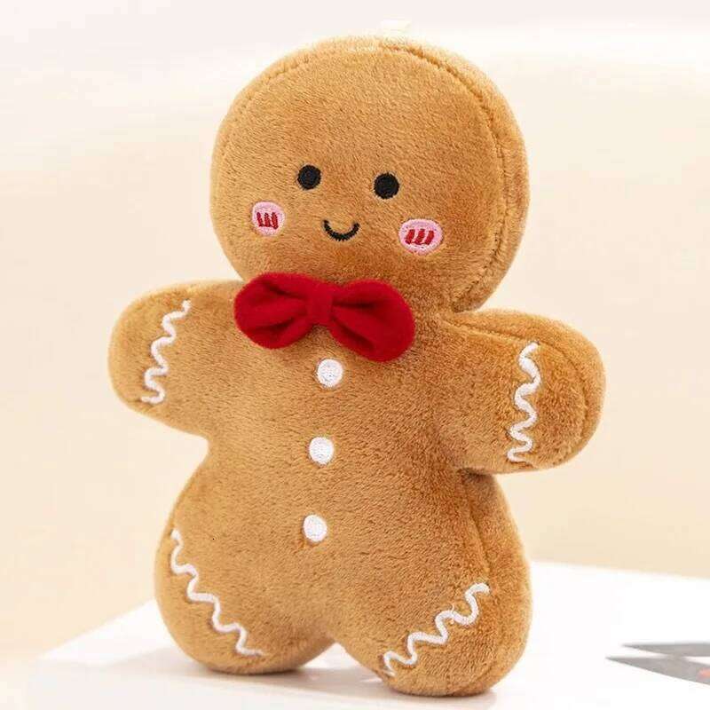 18cm Cute Gingerbread Man Plush Toy Chocolate Cookie Doll 50cm Tree Decor Xmas Pendant Christmas Gifts X251225