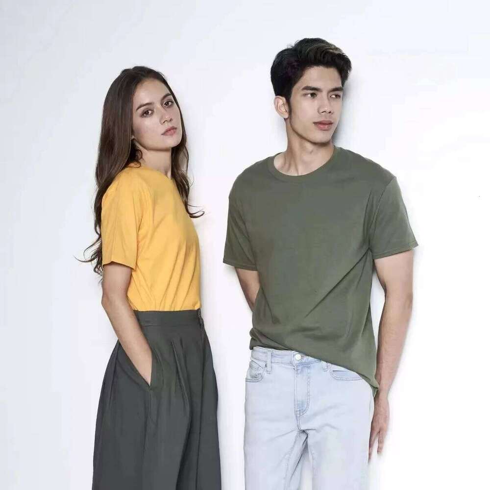 Europe Size 100% Cotton Men's T-Shirt O-Neck Solid Color Men T-Shirt For Male T Shirts Man Tops Tees Tshirt MRMT 2025 Brand New