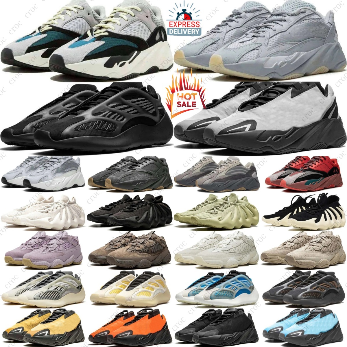 Designer Casual Shoes Men Women Runner Sneakers Utility Black Blue Red Stone Platform Sneakers Jogging Gym Sports Dark Glow Static Salt Cream Clay Brown Orange Bone