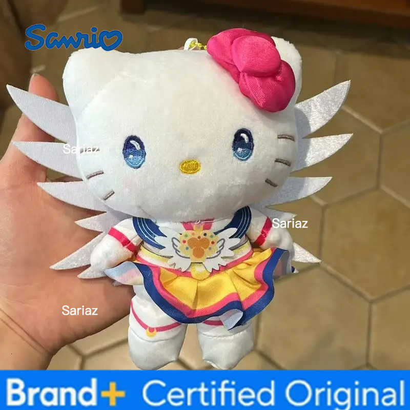 Sanrio New Kitty Plush Keychain Cartoon Kitten Dress Plush Toy High Quality Backpack Pendant Car Decoration Doll Christma Birthday Gift H251225