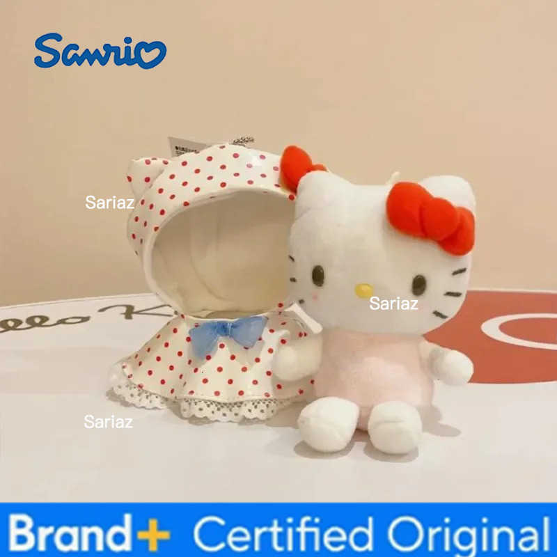Sanrio Raincoat Hellokitty Keychain Cartoon Cute Plush KT Backpack Pendant Doll Schoolbag Hanging Decoration Toy Childrens Gift H251225