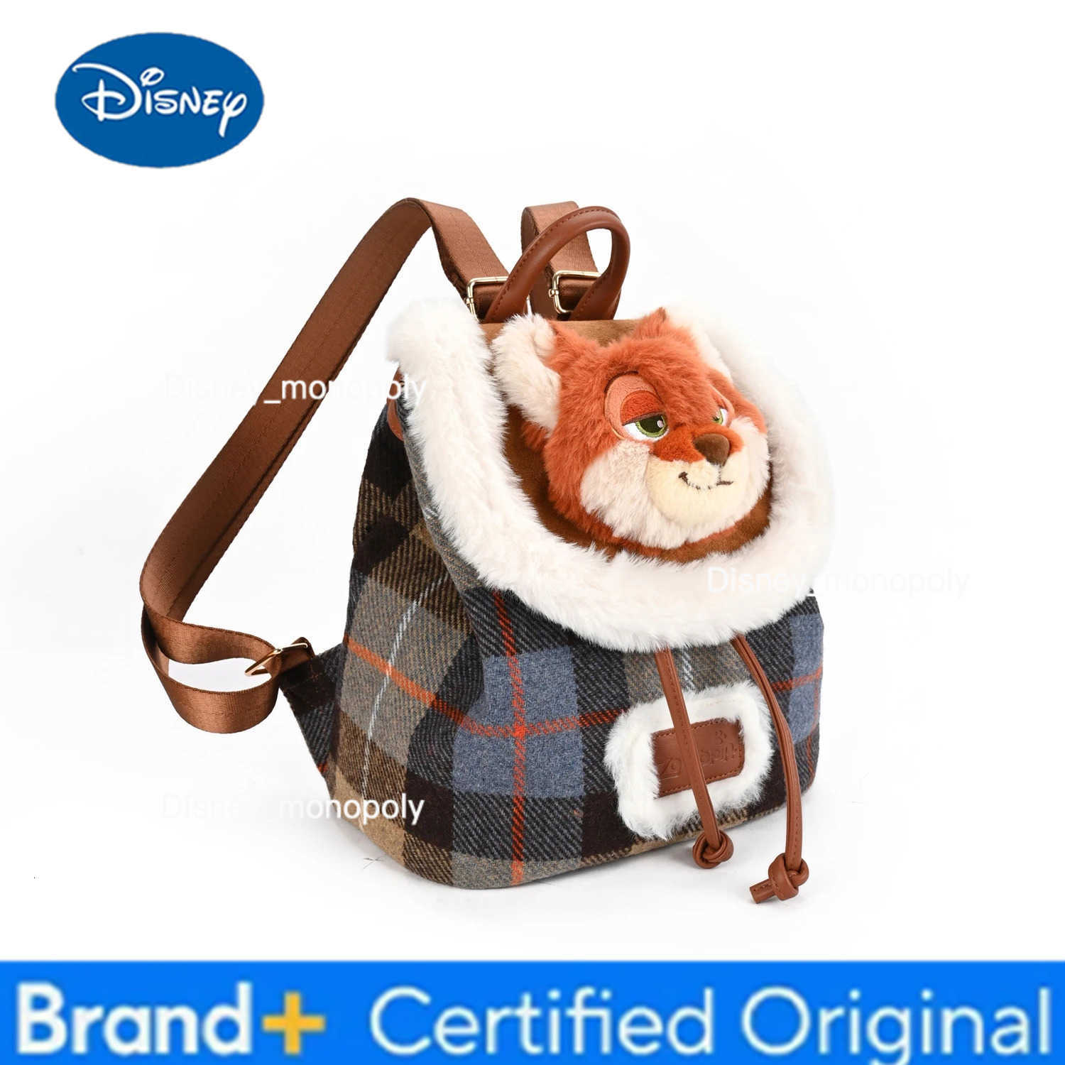 Disney Zootopia Jodi Niki Plush Shoulder Bag Stuffed Toy Bag Stevie Double Sided Backpack For Fans And Collectors H2512251