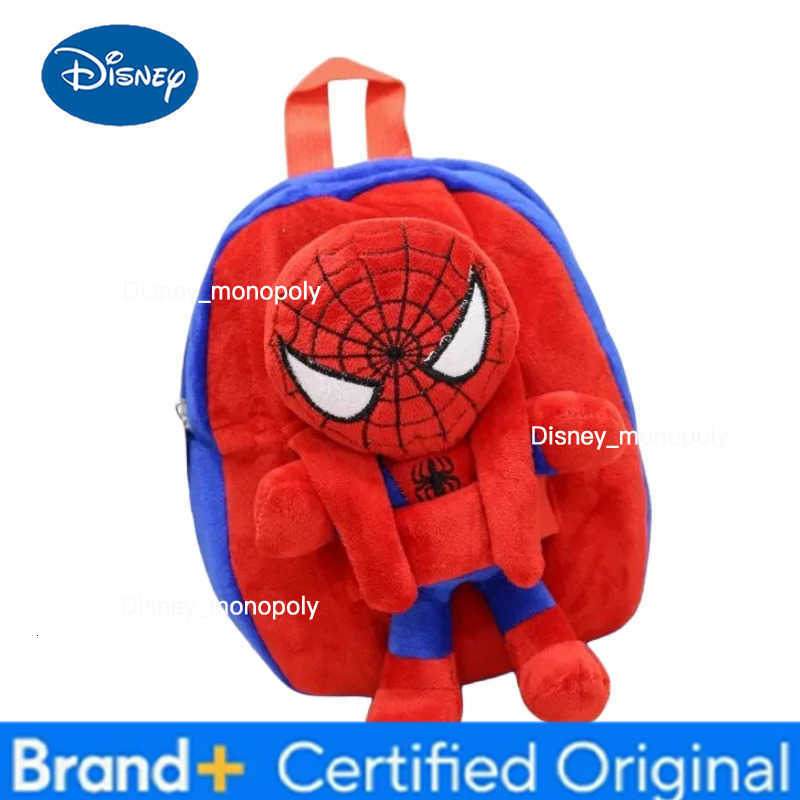 Disney Cartoon cartoon fashion character backpack children casual plush backpack cute kindergarten boy and girl schoolbag gift H251225