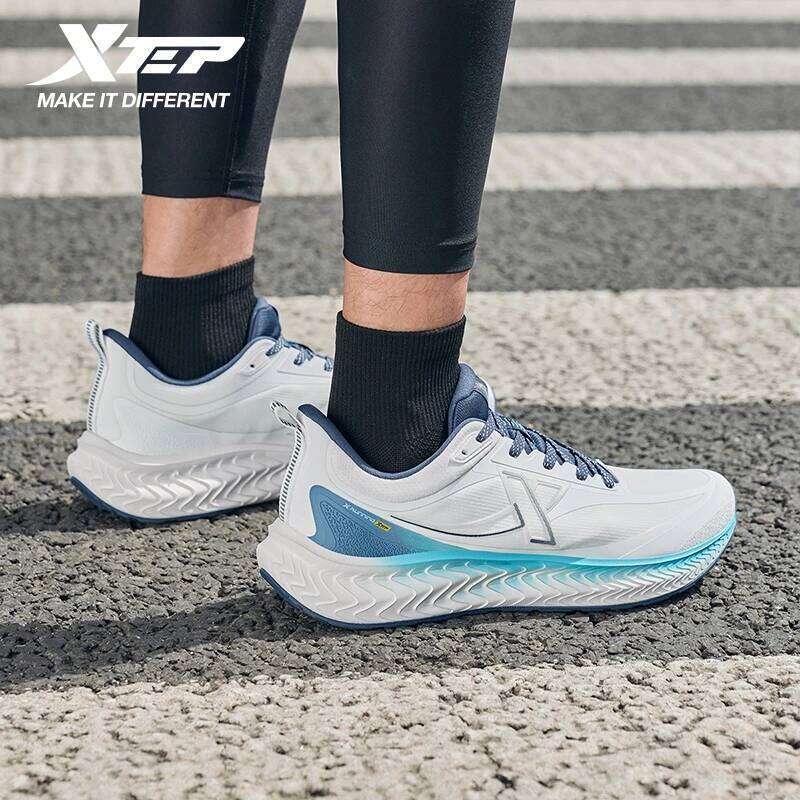 Xtep Running Shoe For Men Breathable Lightweight Comfortable Shock Absorption Wear-Resistant Rebound Soft Sneakers 875419110012 X251225