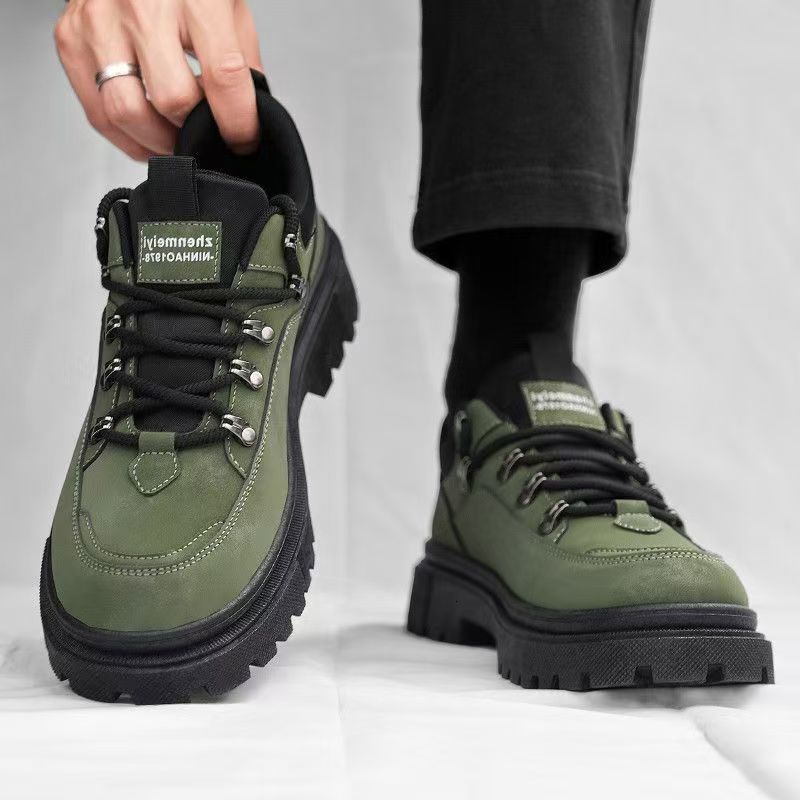 New Outdoor Work Martin Boots Black British Office Casual Men's Shoes Sports Shoes Running Shoes Casual Shoes Walking Shoes