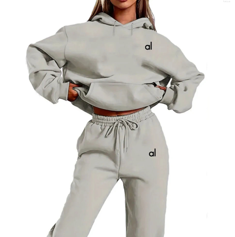 Women's Designer Hoodies Yoga 2 piece Set Letter Printing Sports Suit Sportswear Jogging Sports Clothes Hoodie Sweatpants Luxury Long Sleeve Pullover Casual Hoodie