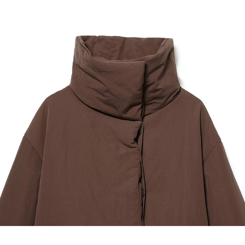 MUJER Quilted Jacket Women Parkas Short Padded Coat Woman Warm Winter in Coats and Jackets for Turtleneck Womens 251225