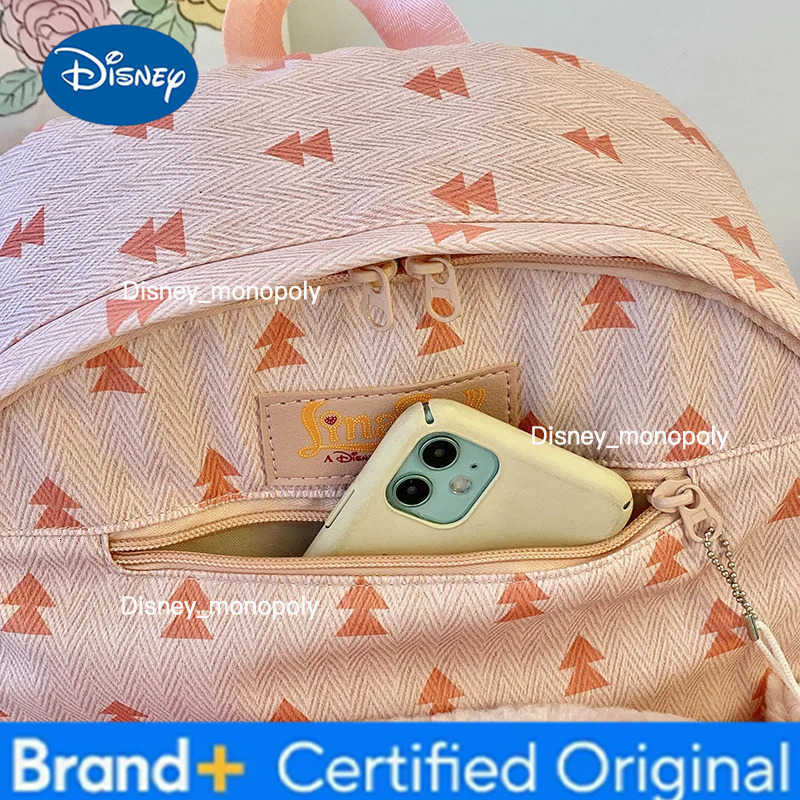 Disney Cute Stellalou Linabell Cartoon Backpack Female Plush Doll Big Face Backpack Large Capacity Schoolbag Student Stationary H251225