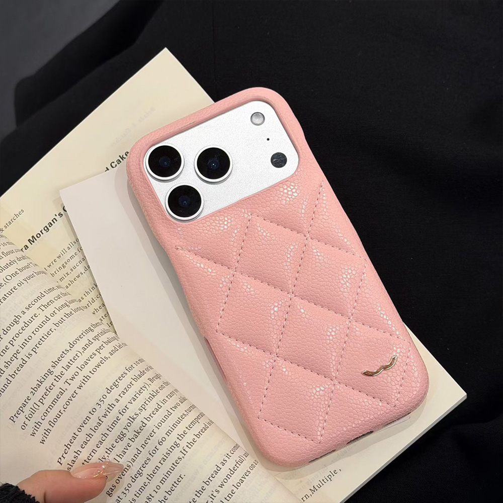 pink 17 Pro Max Phone Case Designer Card Pocket 3D Knitted Leather iPhone Case with for iPhone 16 ProMax Cases Apple 15 14 13 12 Plus Cell Phone Cases Mobile Cover