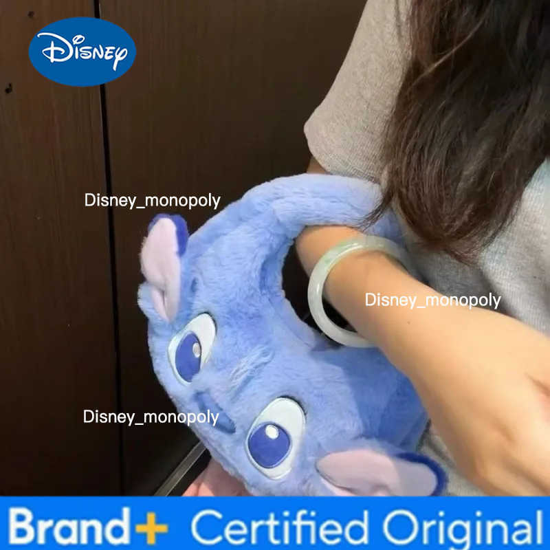 Disney Lotso Stitch Cartoon Cute Kawaii Plush Handbag Holiday Gift Personalized Creative Anime Movie Character Handbag Wholesale H251225