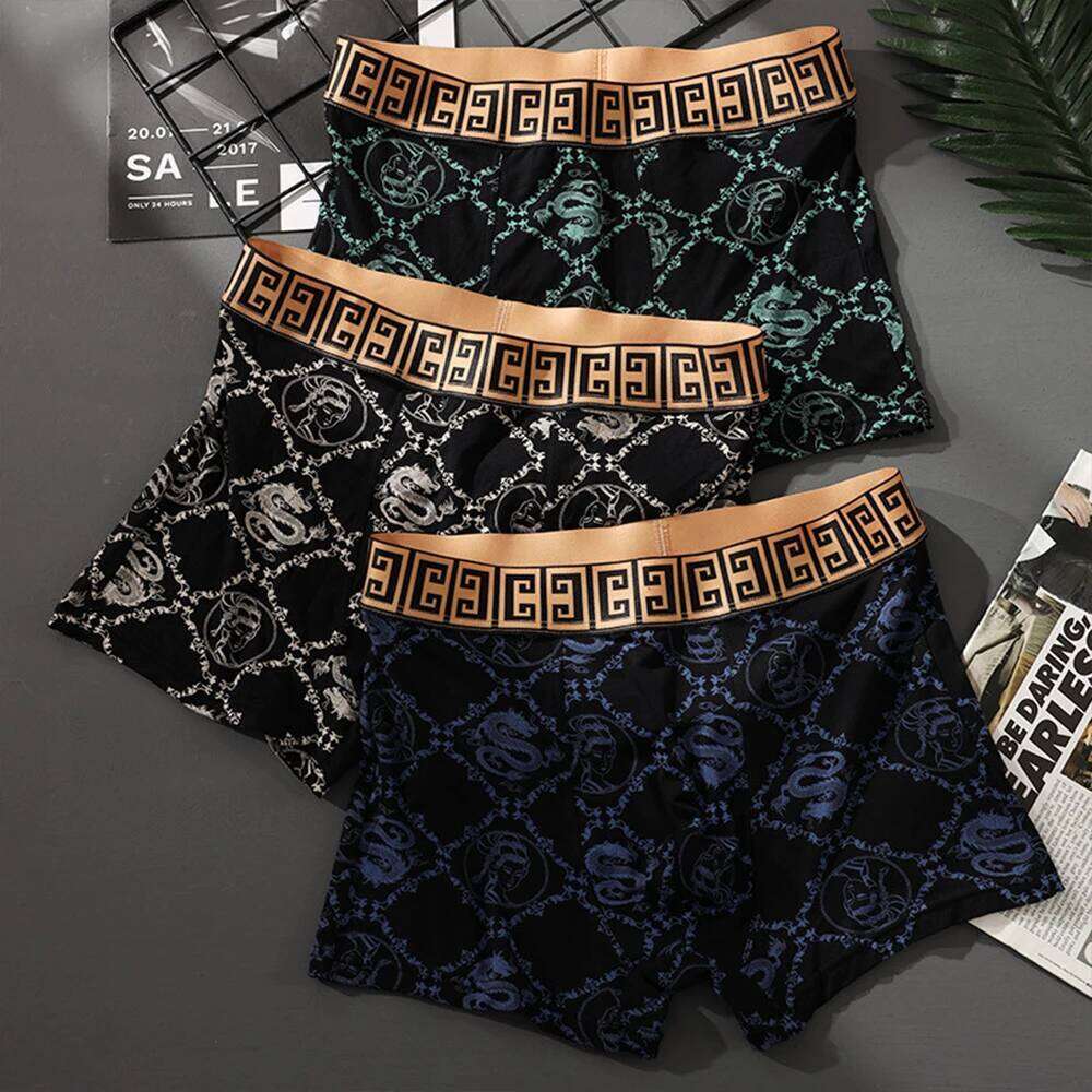 4pcs/set 95% Rayon 5% Bamboo Sports Boxers High Elastic Anti-Roll Running Fitness Breathable Men's Underwear X251225