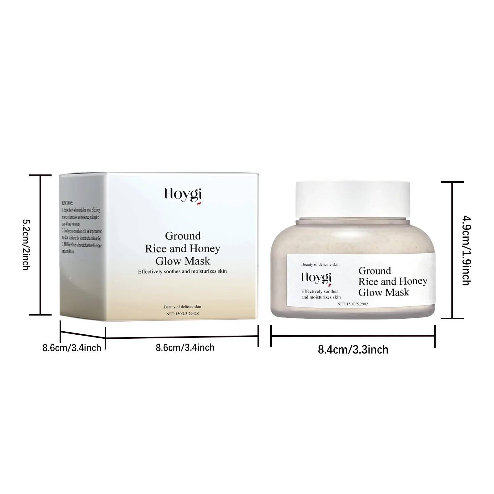 Bestseller Rice & Honey Face Moisturizing Fade Dark Spot Repair Brightening Shrink Pore Hydrating Mask Glowing Skin Care ddmySat