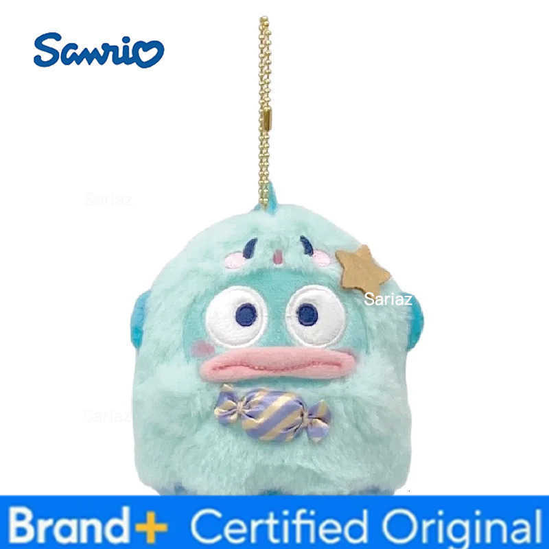 Sanrio Cartoon Hello Kitty Cinnamoroll My Melody Kuromi Plush Doll Keychain Kawaii Couple School Bag Pendant Pp Cotton Stuffed Doll H251225