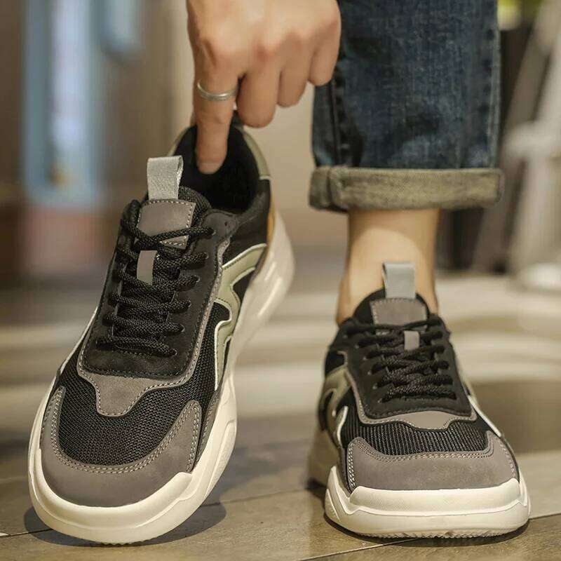 Men's Sports Designer New Soft Sole Casual Lightweight Men Shoes Spring Autumn Fashion Net Face Hollow Platform Outdoor X251225