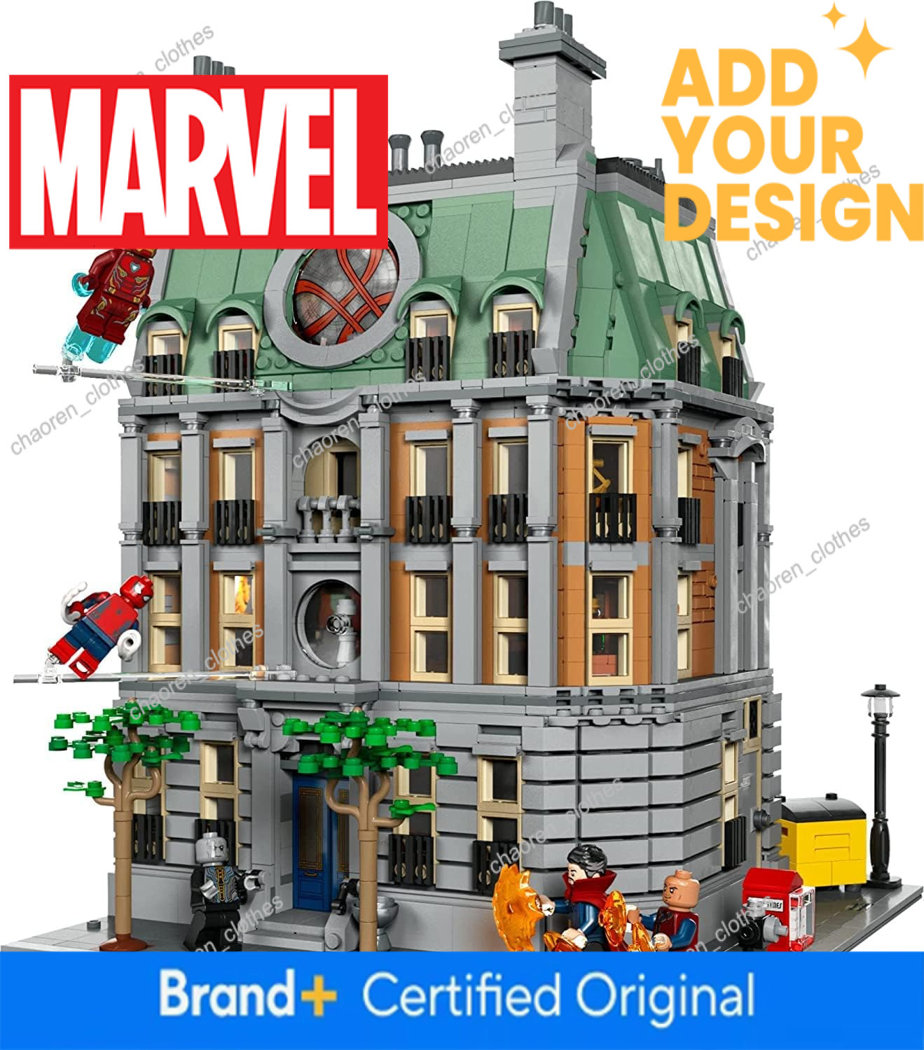 LEGO Marvel Sanctum Sanctorum 76218, 3-Story Modular Building Set, Avengers Movie Collectible, 9 Minifigures Including Doctor Strange, Wong, Spider-Ma