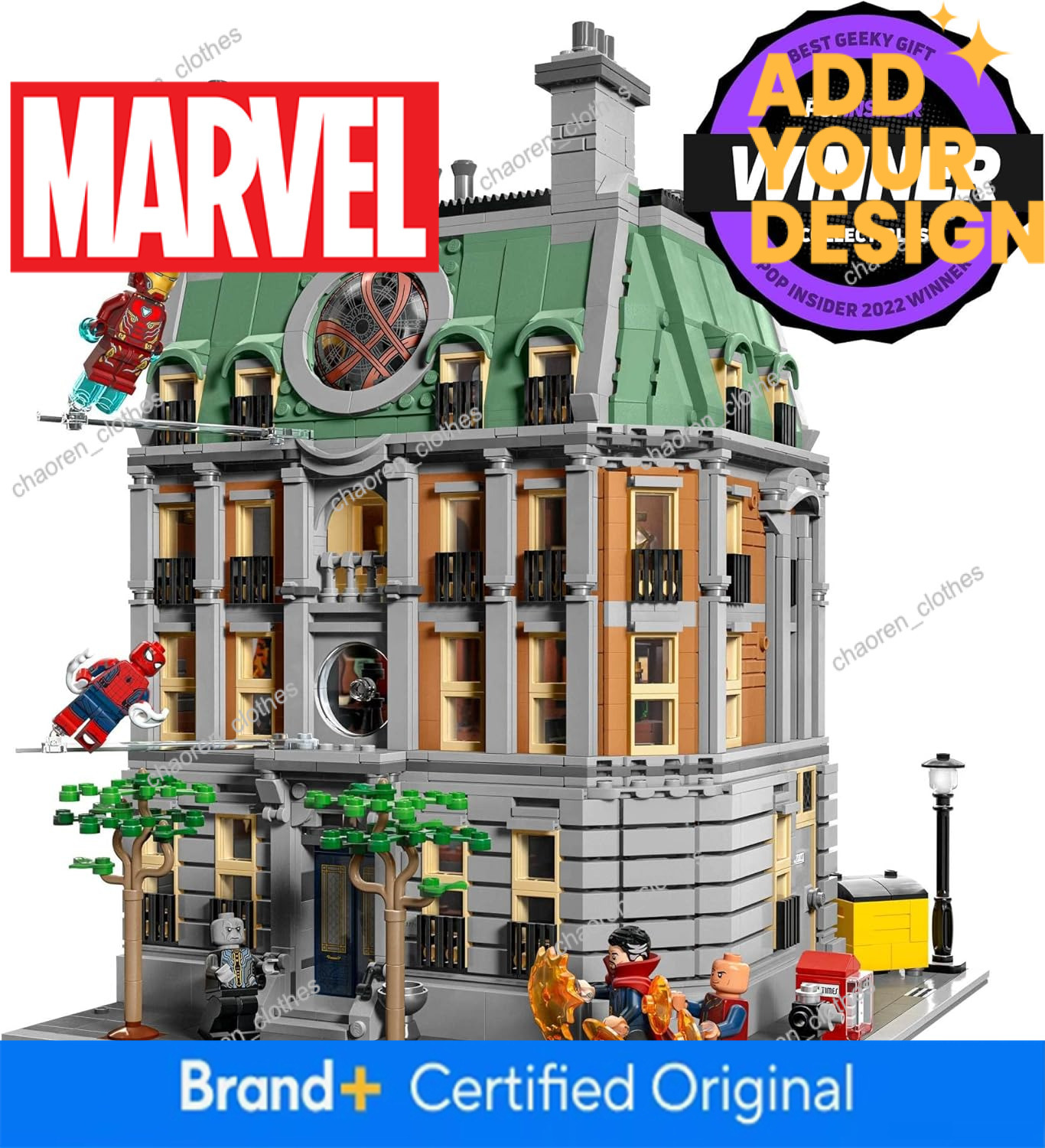 LEGO Marvel Sanctum Sanctorum 76218, 3-Story Modular Building Set, Avengers Movie Collectible, 9 Minifigures Including Doctor Strange, Wong, Spider-Ma