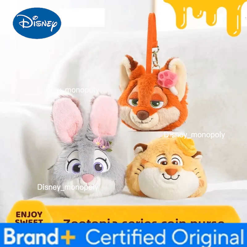Disney Zootopia Judy Nick Benjamin Cute Soft Coin Purse Earphone Case Key Pouch Portable Storage Bag Holiday Birthday Gift H251225