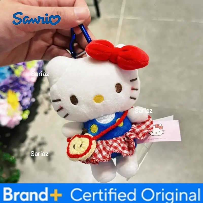 Sanrio Filling Doll Toys Hello Kitty Cartoon Plush Soft Backpack Pendant Kawaii Creative Ornament Cute Birthday Gift for Girls H251225