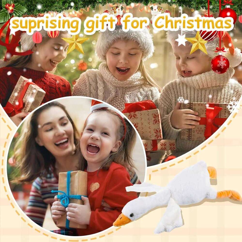 6/16PCS One Silly Goose Favors Stuffed Animal Plush Toy Baby Shower Birthday Party Gifts Size:25CM X251225