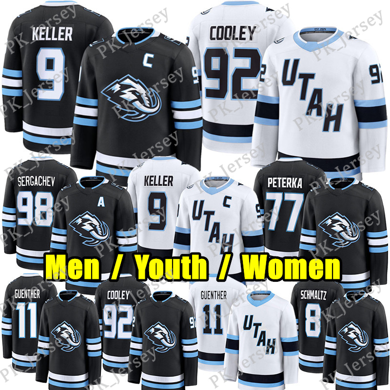 2025-26 Season Utahs Mammoth Hockey Jersey Clayton Keller Logan Cooley Mikhail Sergachev Guenther JJ Peterka Tij Iginla Schmaltz Liam OBrien Karel Vejmelka jerseys