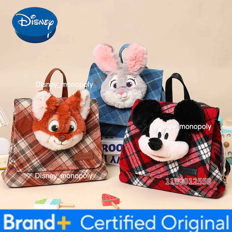 Disney Judy Nick New Womens Backpack Luxury Brand Original Womens Backpack Cartoon Fashion Casual Womens Bag Large Capacity H251225