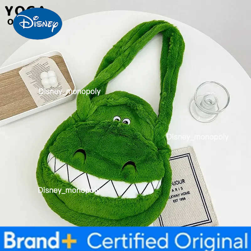 Disney Toy Story Buzz Lightyear Ham Pig Green Dinosaur Womens Plush Shoulder Bag Cute Anime Cartoon Handbag Crossbody Bag H251225