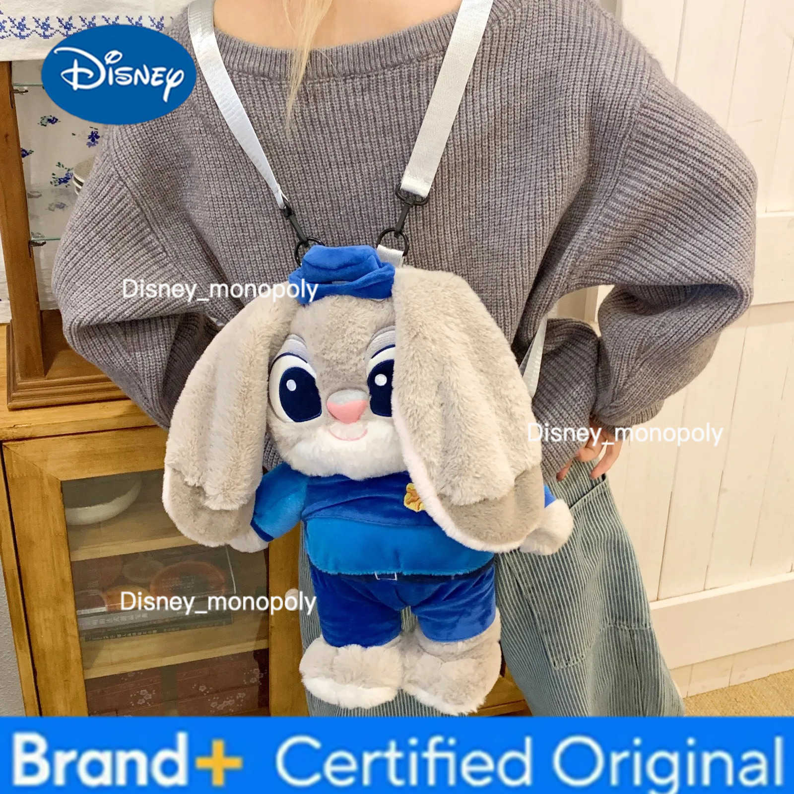 Disney 2026 New Zootopia JudyNick Plush Movie Merchandise Backpack Cartoon Large-Capacity Backpack Kindergarten Bag Child Gift H251225