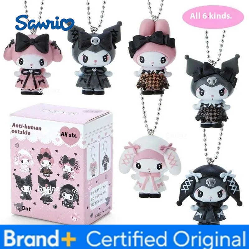 Sanrio Kuromi My Melody Blind Box Anime Figure Collection Girls Backpack Keychain Surprise Toy Gift H251225