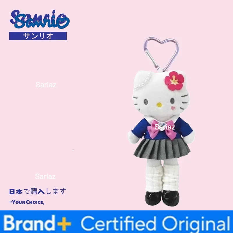 Sanrio New Hot Sales Long Legged Angel JK Uniform Anime Peripherals Hellokitty Pendant Doll Cute Japanese Girl Bag Keychain Gift H251225